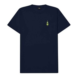 Dalix Robot (Glow in the Dark) Embroidered Relaxed Heavy Soft Cotton T Shirt Mens - 1 of 4
