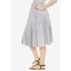 Woman Within Plus Size Elastic-Waist Knit Tiered Skirt - 4 of 4