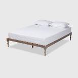 Iseline Wood Platform Bed Frame - Baxton Studio
