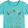 Girls' - Winnie the Pooh - Tigger Christmas - Santa I Can Explain Fitted Short Sleeve Graphic T-Shirt - 2 of 4