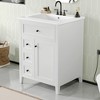 JUJABU 24" Modern Vanity with Sink, 3 Drawers & Adjustable Storage for Small Bathrooms - 4 of 4