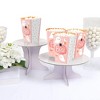 Big Dot of Happiness Pastel Halloween - Pink Pumpkin Party Favor Popcorn Treat Boxes - Set of 12 - 3 of 4