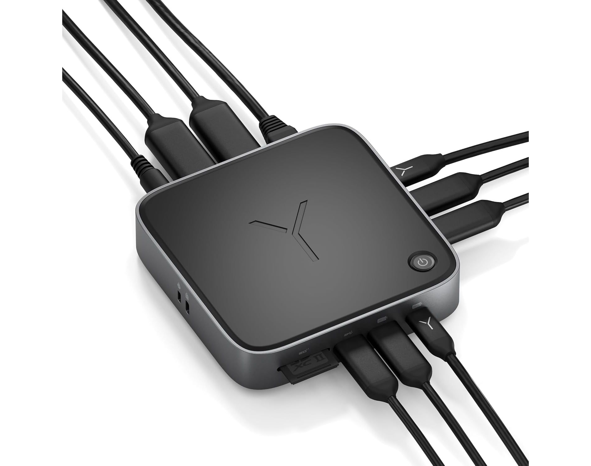 Brydge Stone CORE Powered Charging Docking Station, 10 Ports, 100W PD, Dual Monitor, 4K60Hz, 8K HDMI, USB-A/C, Windows & MacOS Compatible