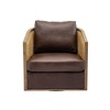 360 Degree Swivel Barrel Club Chair for Nursery, Hotel, Bedroom, Office, Lounge - 2 of 4
