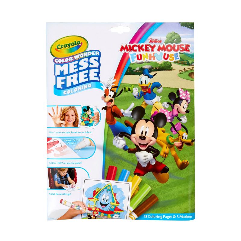 Crayola Color Wonder Mickey Mouse Roadster Racer Coloring Pages Set, 1 of 12
