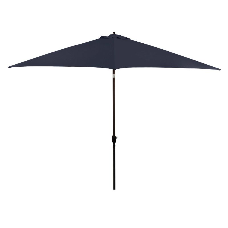 11&#39; x 11&#39; Aluminum Market Polyester Umbrella with Crank Lift Navy Blue - Astella, 1 of 7