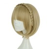 Unique Bargains Women's Bob Wigs 12" Yellow with Wig Cap - 3 of 4
