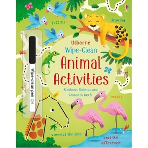 Wipe-Clean Animal Activities - (Wipe-Clean Activities) by  Kirsteen Robson (Paperback) - 1 of 1