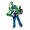 Disguise Mario Kart Luigi Inflatable Adult Costume | One Size - 3 of 4