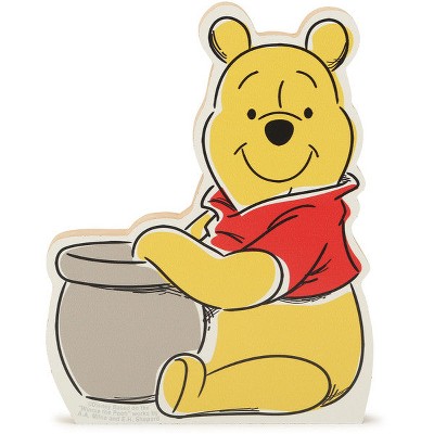 Open Road Brands Disney: Winnie the Pooh - Winnie the Pooh With "Hunny" Pot Tabletop Wood Decor