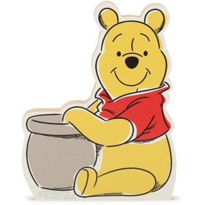 Open Road Brands Disney: Winnie the Pooh - Winnie the Pooh With "Hunny" Pot Tabletop Wood Decor - 1 of 4