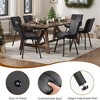 SEVOBAL Dining Chairs Set of 2 Faux Leather Kitchen Dining Room Chairs for Dining Room Modern Dining Table Chairs Lunch Coffe, Black, - 4 of 4