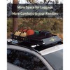 Universal Roof Rack Basket, 200 Lbs Capacity with Extension Car Top Luggage Holder Carrier Basket for SUV, Truck, & Car Steel Construction - 2 of 4