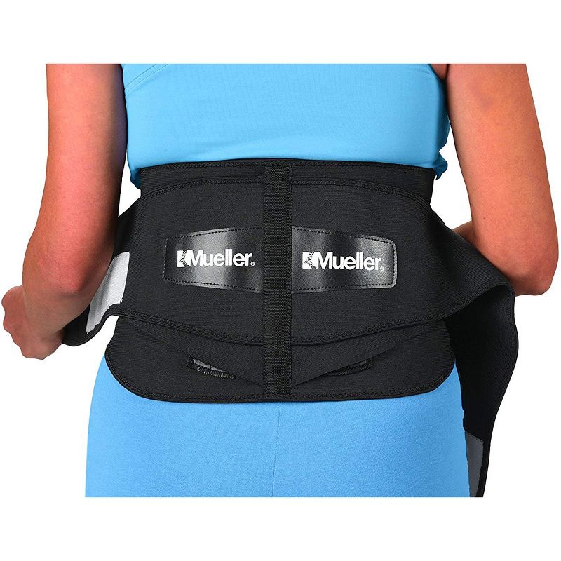 Mueller Adjustable Back Brace with Lumbar Pad - Regular - Black, 2 of 3