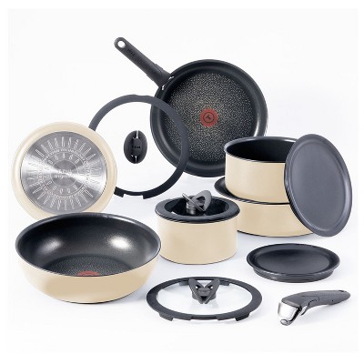 T-fal Ingenio, The Genius Cooking System, Platinum Non-Stick, 14 Pieces Cookware Set