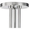 Mitzi Stella 3 - Light Semi-Flush Mount in  Aged Brass White Shade - 3 of 4