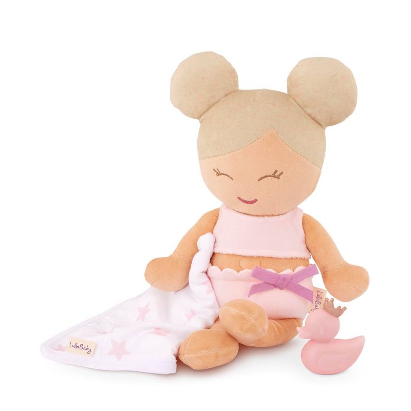 LullaBaby Bath Plush Doll for Real Water Play - Blonde Hair, 4 of 10