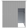 vidaXL Dog House Light Grey Galvanized Steel 64.9 x 60.2 x 71.3 in - 3 of 4