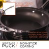Wolfgang Puck 3-Piece Stainless Steel Skillet Set, Scratch-Resistant Non-Stick Coating - 2 of 4