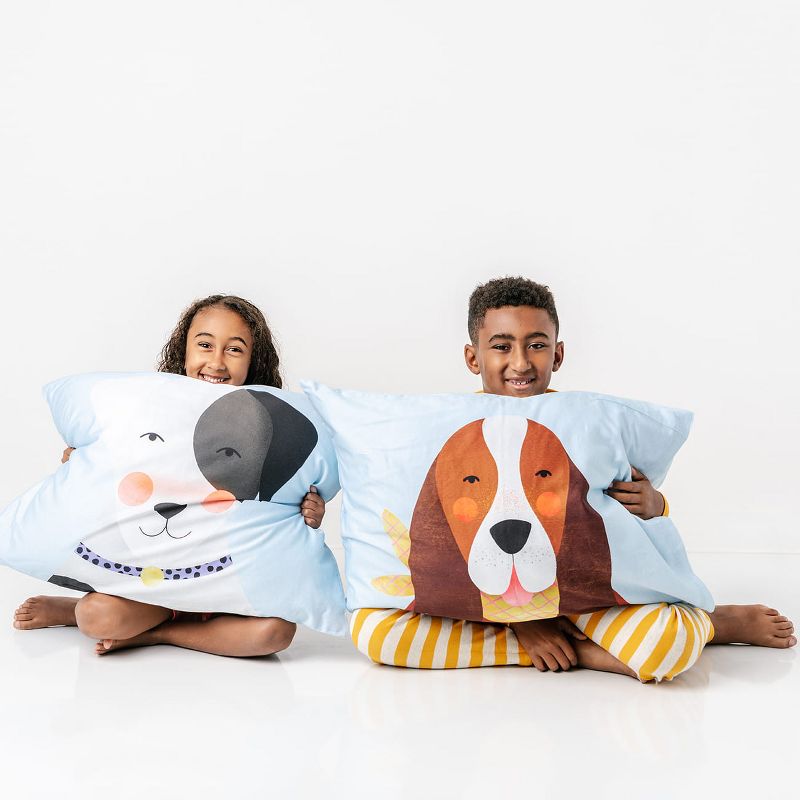 2 Pillowcase Set: Dog Design - 100% Cotton Sateen - Rookie Humans., 4 of 7
