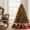 Costway 5/6/7/8 FT Artificial Christmas Tree with 250/370/500/650 RGB LED Lights 584/1054/1436/1936 Branch Tips - 4 of 4