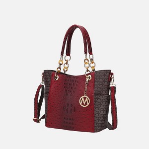 MKF Collection Miriam Handbag Signature Women Vegan Leather Tote by Mia K - 1 of 4