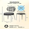 GustoWave 3-Piece Rattan Bistro Set, All-Weather Patio Furniture For Porch/Lawn/Garden - 3 of 4