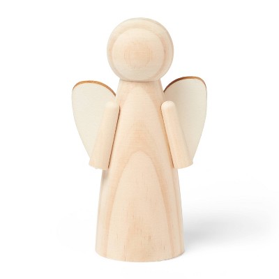 Mondo Llama - Brandclub - Christmas Craft Angel Shaped Wood Base