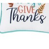 C&F Home 10" x 10" Thanksgiving "In All Give Thanks" Wheat Flowers Accent Small Petite Throw Pillow - 3 of 4