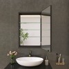 Recessed Medicine Cabinet With Mirror,Surface Mount Bathroom Cabinet,Wall Hung Bathroom Vanity Medicine Cabinet Mirror With Storage-The Pop Home - 2 of 4