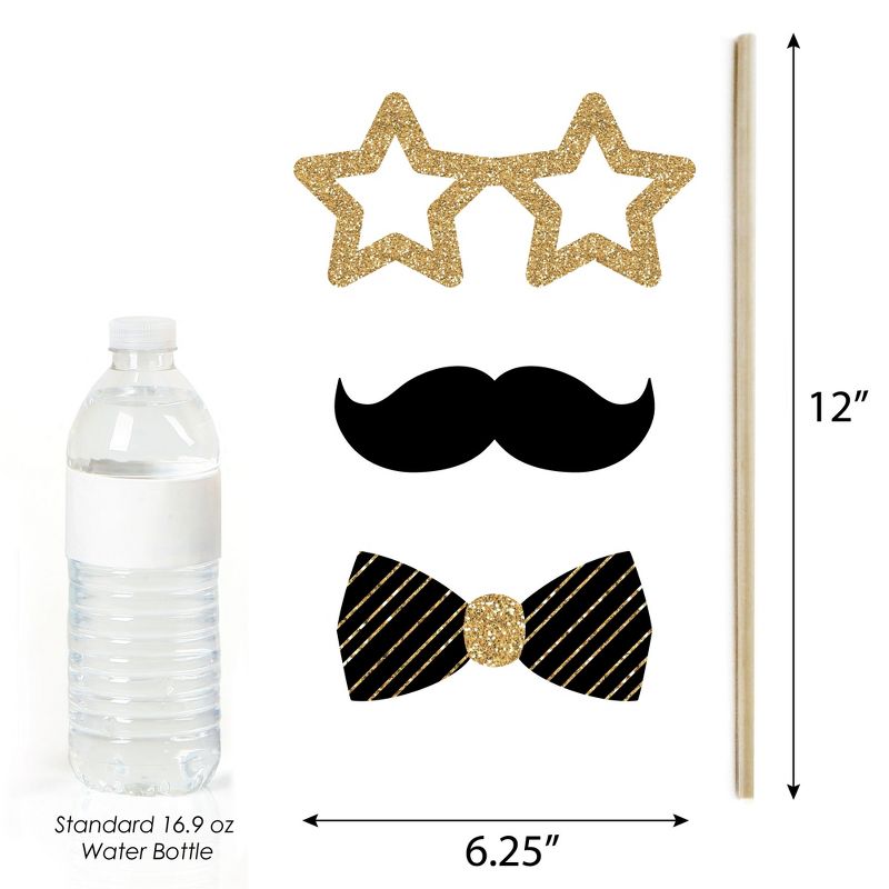 Big Dot of Happiness Hello New Year - 2024 NYE Party Photo Booth Props Kit - 20 Count, 5 of 7
