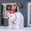 QingMoon 7 FT Christmas Inflatable Outdoor Decorations, Polar Bear and Penguins Blow Up Yard Decor, Waterproof for Patio, Porch, Lawn and Garden - 2 of 4