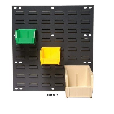 Quantum Storage Systems Louvered Panel, Wall Mounted, 18"L X 1"D X 19"H, Heavy-Duty 16 Gauge Cold Rolled Steel
