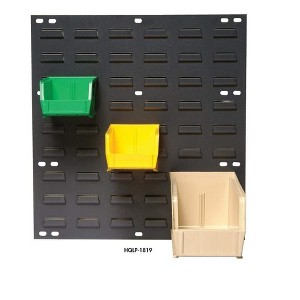 Quantum Storage Systems Louvered Panel, Wall Mounted, 18"L X 1"D X 19"H, Heavy-Duty 16 Gauge Cold Rolled Steel - 1 of 1