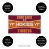 Evergreen Come Back with Tickets Virginia Tech 28" x 16" Woven PVC Indoor Outdoor Doormat - 3 of 4