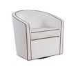 Velvet Swivel Barrel Chair with Removable Cushion, Reversible Seat, and 360-Degree Swivel - 2 of 4