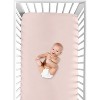 Sweet Jojo Designs Girl Baby Fitted Crib Sheet Desert Sun Collection Solid Blush Pink - 4 of 4