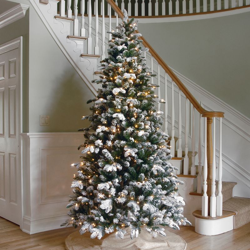 National Tree Company 6.5 ft. Snowy Everest Fir Medium Tree with Clear Lights, 3 of 6