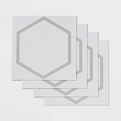 Hexagon Self Stick Dry Erase Board Sheets White - Room Essentials™