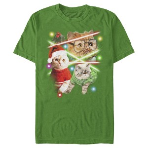 Men's Lost Gods Laser Cats T-Shirt - 1 of 4