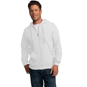 Fruit Of The Loom Mens Eversoft Fleece Extended Sizes Full Zip Hoodie - 1 of 2