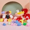 Joyfy 28 Packs Mochi Squishy Toys with Cards & Glitter Hearts | Kawaii Stress Relief Party Favors for Kids - 3 of 4