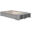 Full Size Platform Bed With 2 Storage Drawers, Pine Wood Full Bed Frame With Storage Case And Lengthwise Support Slat, Easy Assembly - 4 of 4