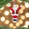 Every Day is Christmas Glass Blown Ornaments Cute Hand Made Figurines Tree Decoration, Santa Mask Off - 4 of 4