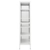 vidaXL Display Cabinet White Steel, Tempered Glass Large Display Cabinet - 4 of 4
