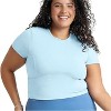 POPSUGAR PS Short Sleeve Athletic Tops for Women - Dawn Fitted Feminine Seamed T-shirts for Workout, Gym, Running and Yoga - 2 of 4