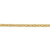 Black Bow Jewelry 3.25mm, 14k Yellow Gold, Solid Byzantine Chain Bracelet - 2 of 4