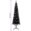 vidaXL Elegant Black Slim Artificial Christmas Tree with Adjustable Branches - 5 ft - image 4 of 4