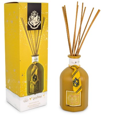 Yellow Glass Reed Diffuser with Lemon Scent Sticks