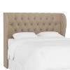 Skyline Furniture Tufted Woven Upholstered Wingback Headboard - 2 of 4